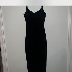 Black Velour Dress